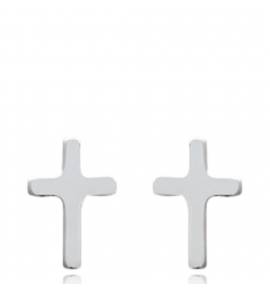 Pendientes mujer plata croix