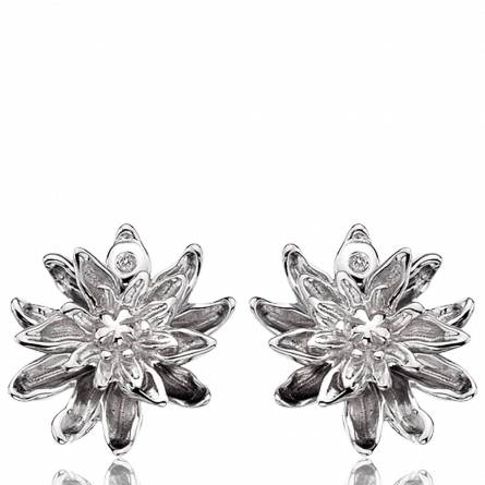 Pendientes mujer plata Fleur Eternelle