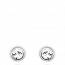 Pendientes mujer plata Lune 1 redondel mini