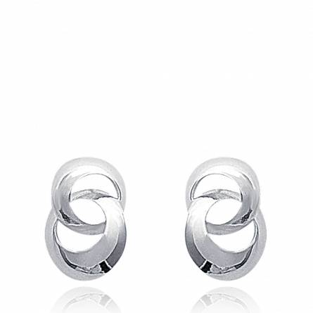 Pendientes mujer plata Minimaliste