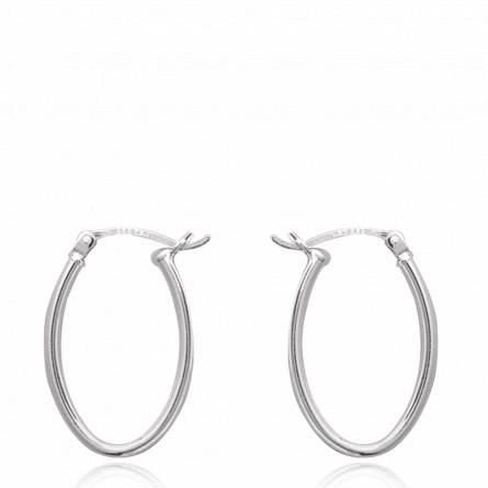 Pendientes mujer plata Traditionnelle anillado