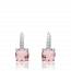 Pendientes mujer plata Valdenar rosa mini