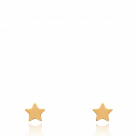 Pendientes  niño bañado en oro Etoiles filantes etoile