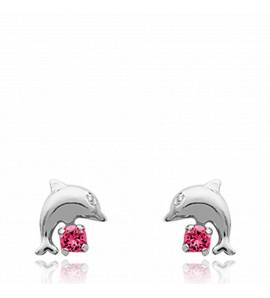 Pendientes Infantiles Dauphin celeste 2