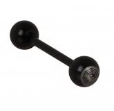 Piercing barbati oțel Toile negru