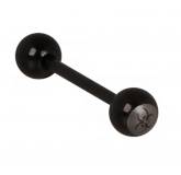 Piercing barbati oțel Tribal negru