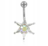 Piercing Estrela com Strass