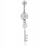 Piercing femei oțel Clé sheie