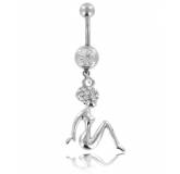 Piercing feminino aço Disco