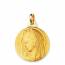 Pingente feminino ouro Vierge Marie Eclat  medalhão mini