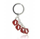 Porte clés kiss rouge