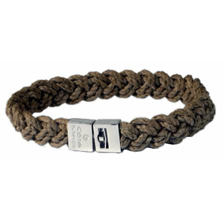 Pulsera hombre c&aacute;namo Contemporain  gris