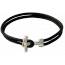 Pulsera hombre piel Dandy  negro mini