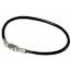 Pulsera hombre piel Paulo negro mini