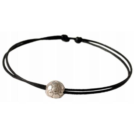 Pulsera hombre plata Sportif  negro