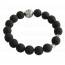 Pulsera hombre plata Tibétain  negro mini