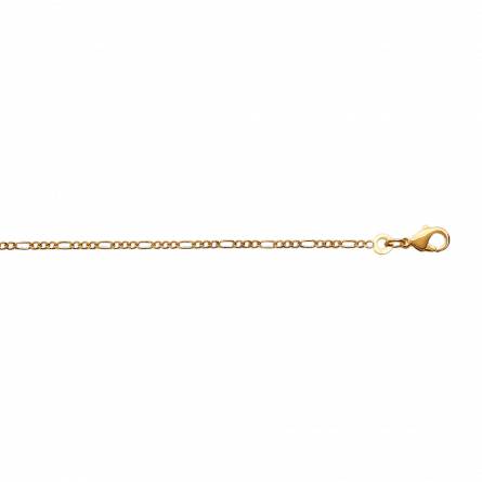 Pulsera mujer bañado en oro 1-3 1.5mm figaro