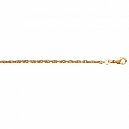 Pulsera mujer bañado en oro cuerda