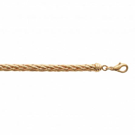 Pulsera mujer bañado en oro Olympe palmier