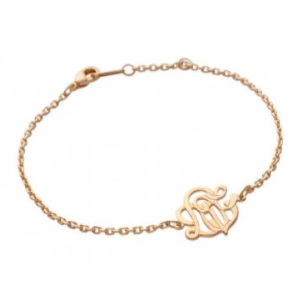 Pulsera mujer bañado en oro Tourbillon enlacé