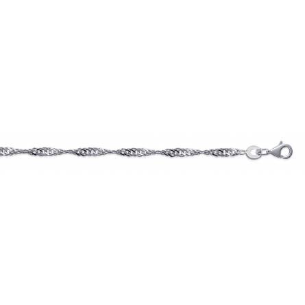 Pulsera mujer plata helicoidal