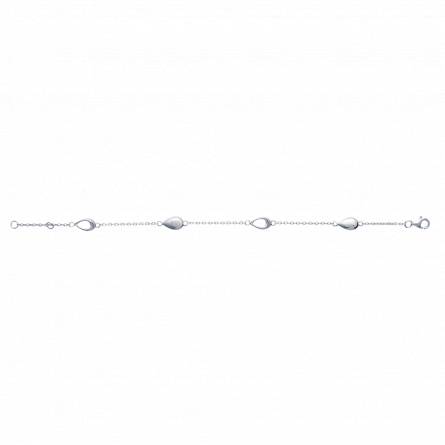 Pulsera mujer plata Ondulation figurée