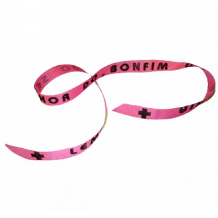 Pulsera mujer tela rosa