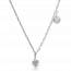 Rhodium-plated heart necklace mini