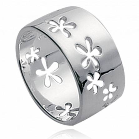 Ringe frauen silber Flower Power