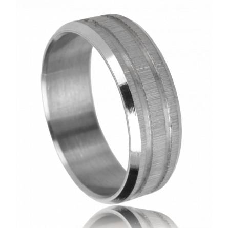 Ringe herren stahl Double Liseret Lary