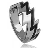 Ringe herren stahl Initia schwarz