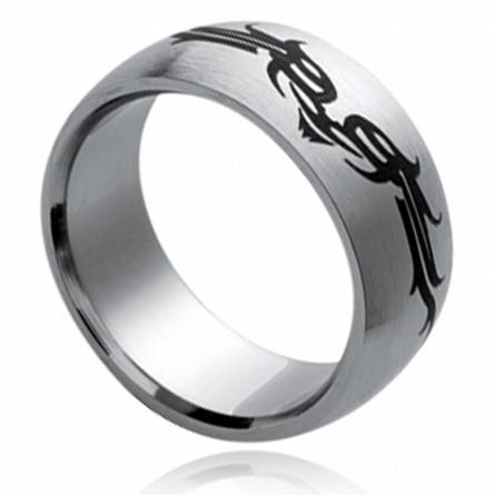 Ringe herren stahl Tribale 4