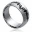 Ringe herren stahl Tribale 4 mini