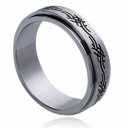 Ringe herren stahl Tribale 6