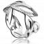 Ringen dames zilver Feuillage mini