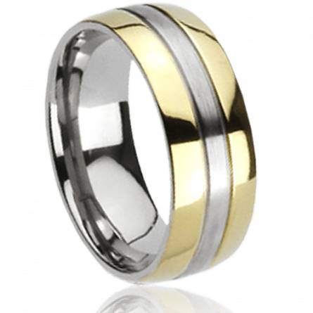 Ringen heren titanium Senators  geel