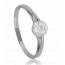 Ringen met een diamant dames zilver Amelia mini