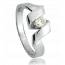 Ringen met een diamant dames zilver Nid d'amour mini