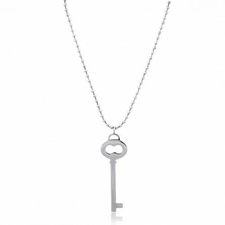 Sautoir donna acciaio chiave