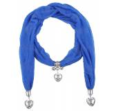 Scarf jewelry blue