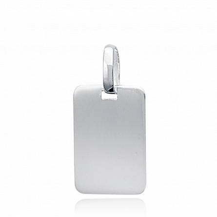 Silver 1 rectangles pendant