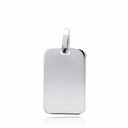 Silver 2 rectangles pendant