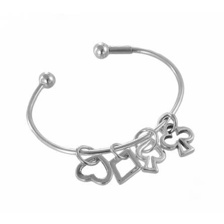 Silver bracelet ring cards