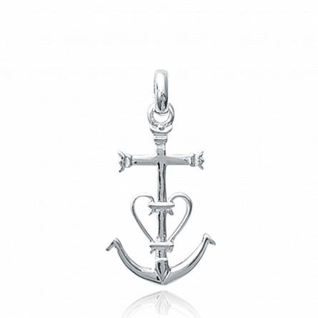 Silver Encre mystique ancre pendant