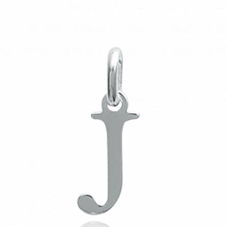 Silver letters pendant