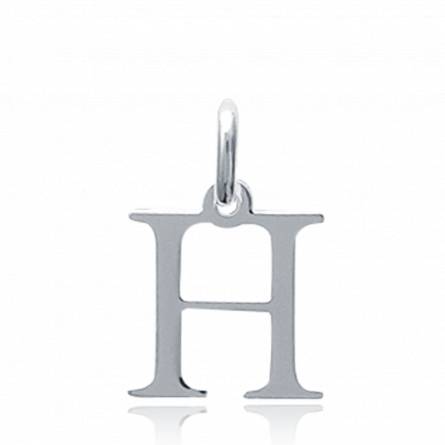 Silver Moderne letters pendant
