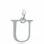 Silver Moderne letters pendant mini