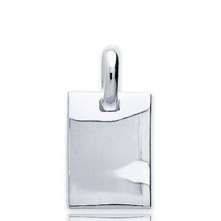 Silver pendant rectangle