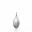 Silver Rugby  pendant mini