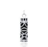 Silver Tiki Nunonys black pendant